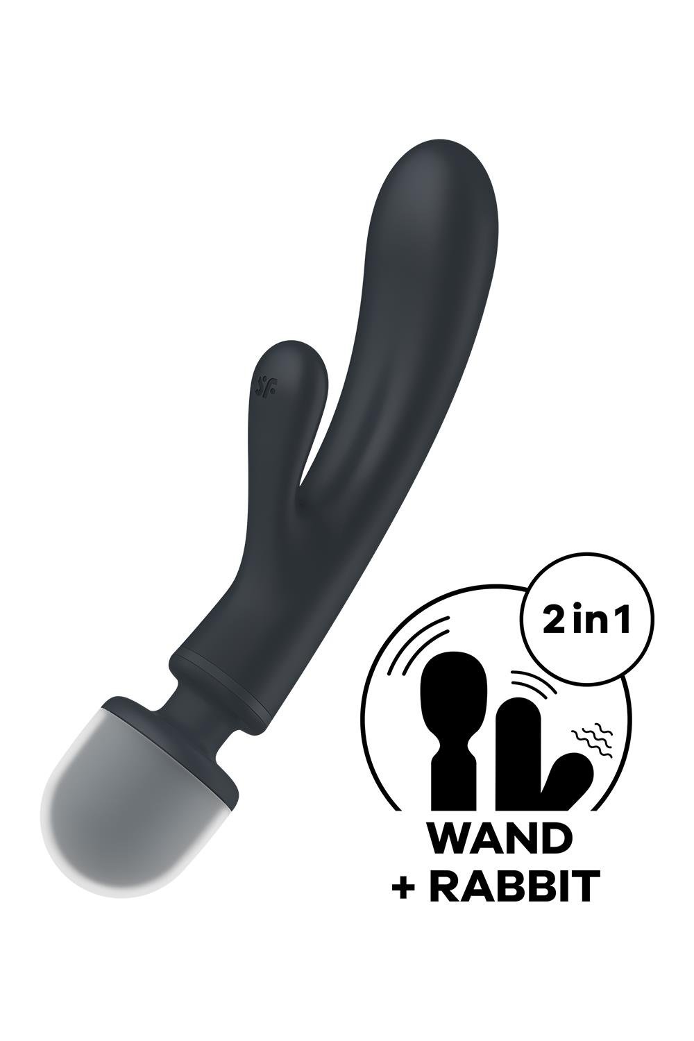 Вибратор-микрофон Satisfyer Triple Lover тройное действие, серый