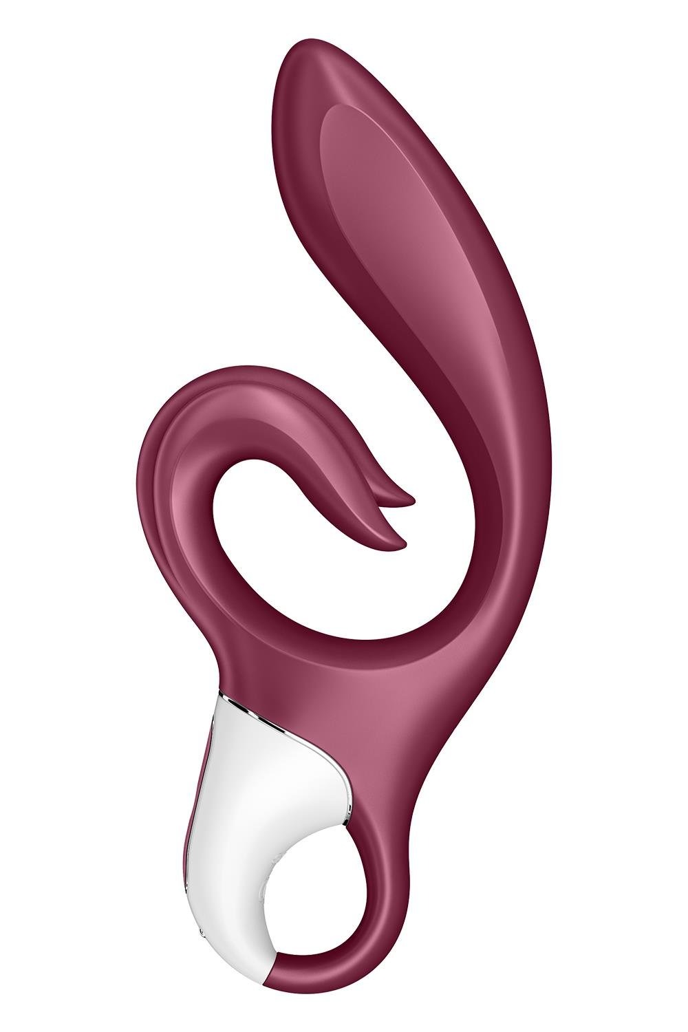 Стимулятор точки G та клітора Satisfyer Love me з вібрацією, бордовий