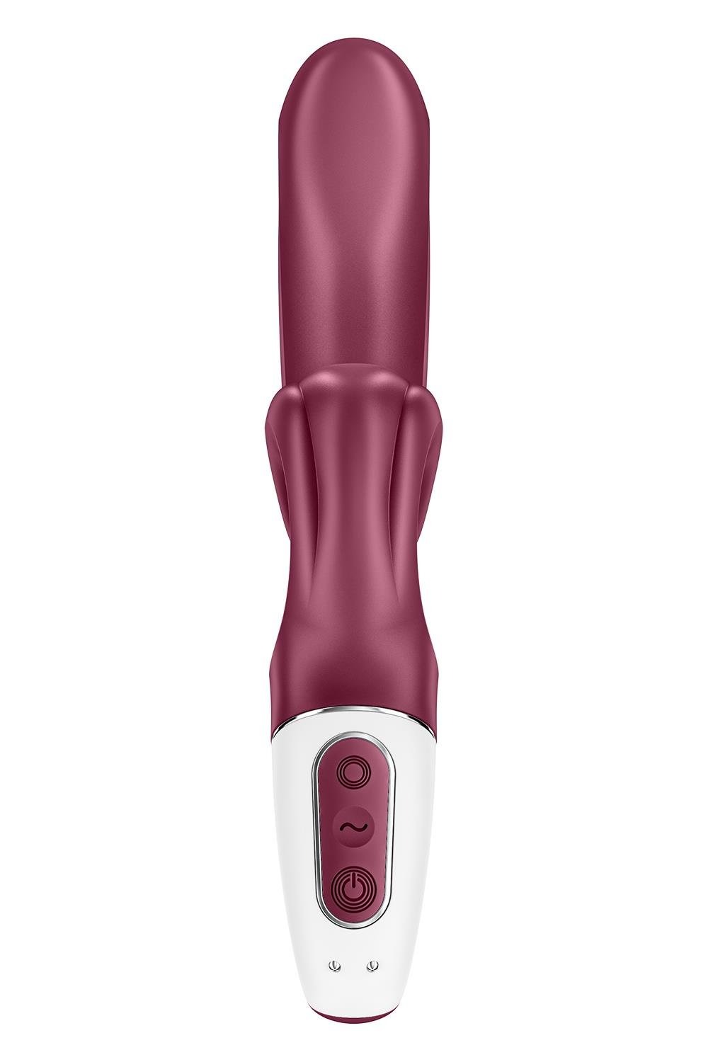 Стимулятор точки G та клітора Satisfyer Love me з вібрацією, бордовий