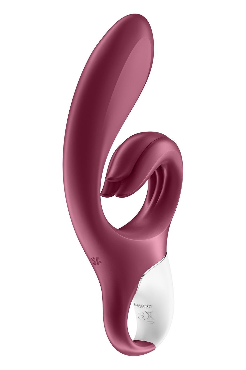 Стимулятор точки G та клітора Satisfyer Love me з вібрацією, бордовий