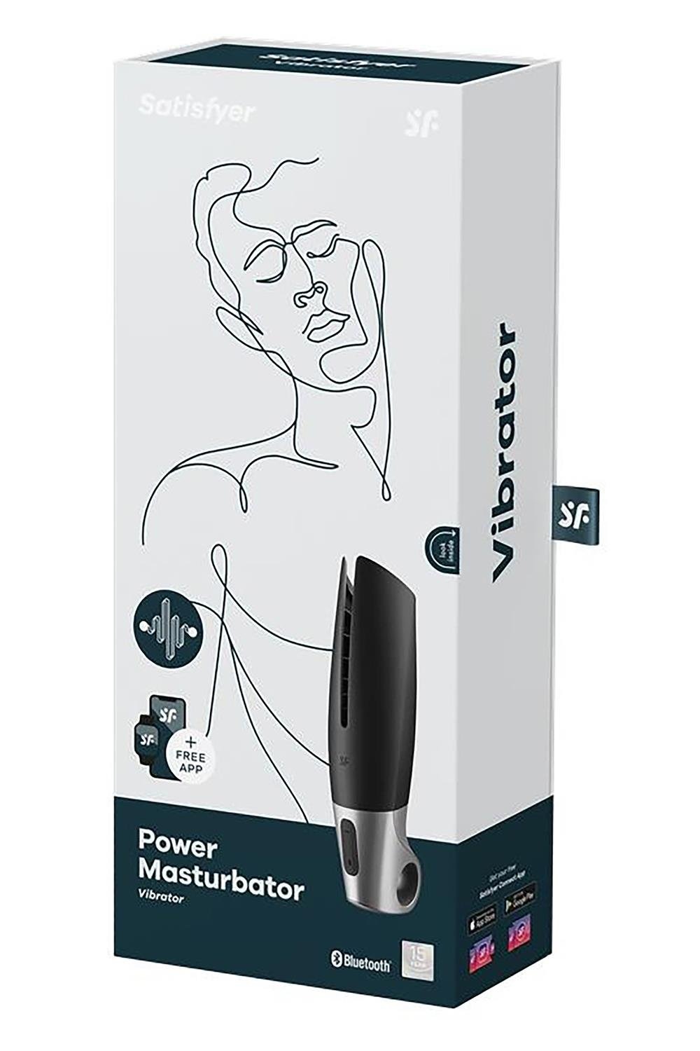 Смарт-мастурбатор Satisfyer Power Masturbator для використання на верхній половині пеніса, чорний