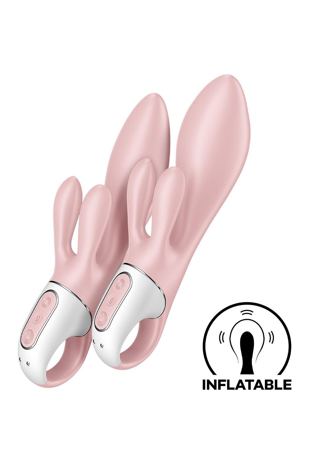 Надувний вібратор-кролик Satisfyer Air Pump Bunny 3 рожевий