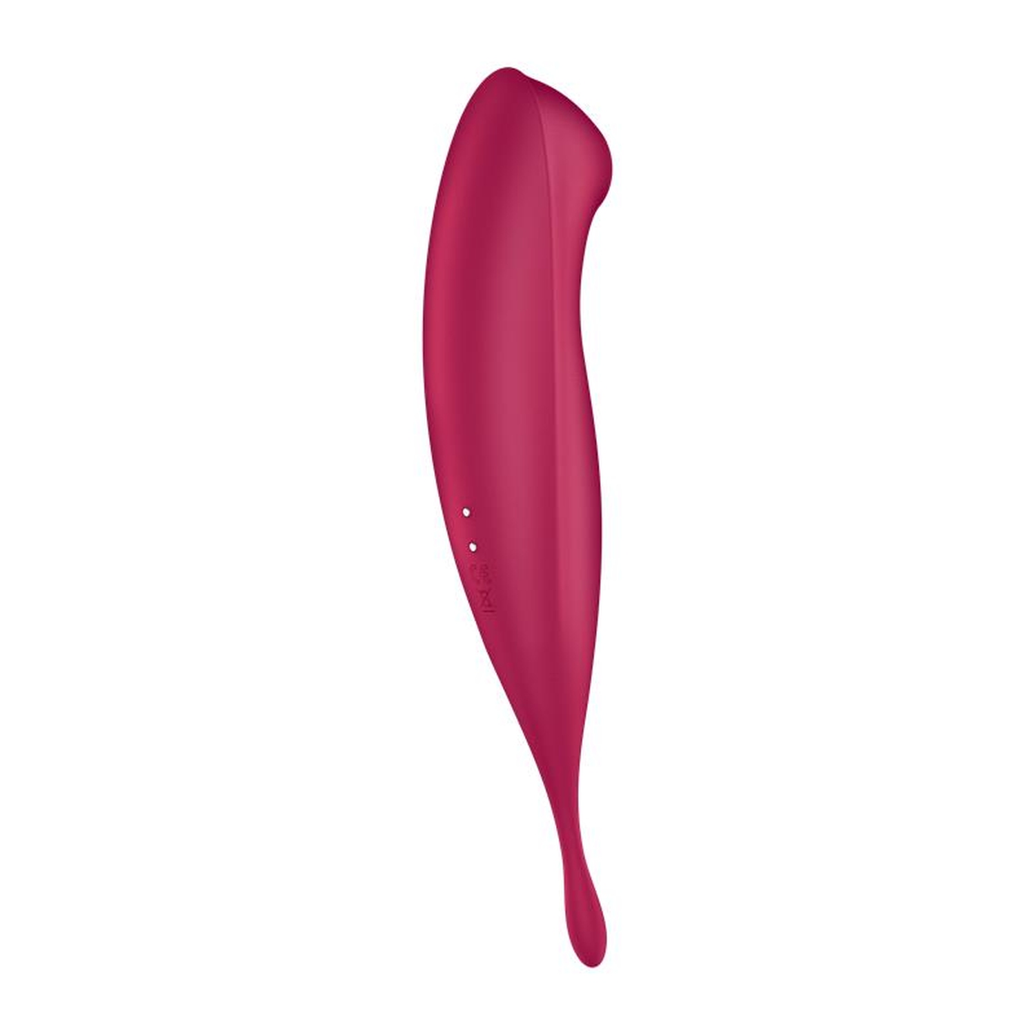 Вібратор із хвильовою стимуляцією Satisfyer Twirling Pro+ з додатком, червоний