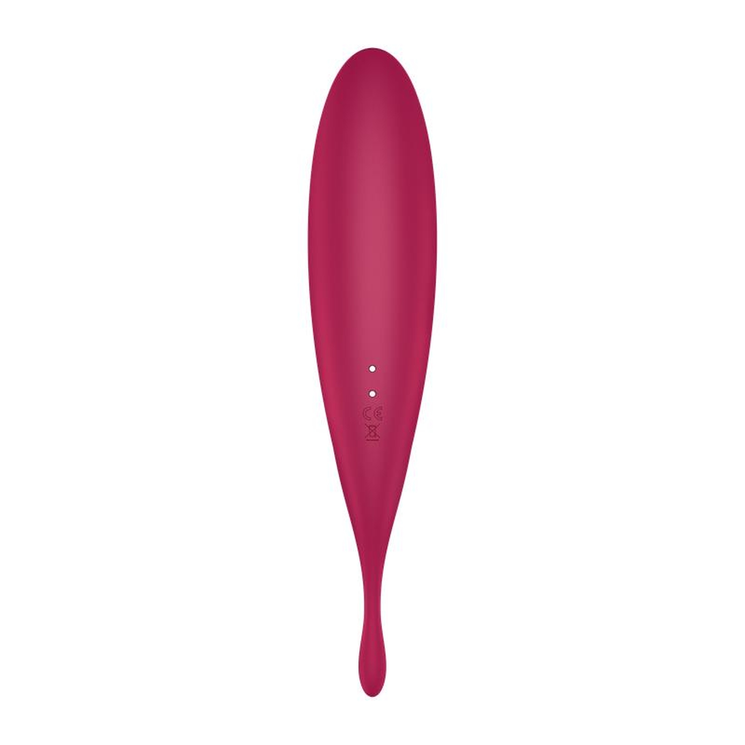 Вібратор із хвильовою стимуляцією Satisfyer Twirling Pro+ з додатком, червоний
