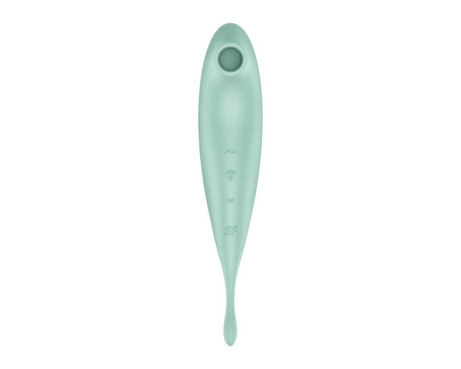Вібратор із хвильовою стимуляцією Satisfyer Twirling Pro з додатком, м'ятний