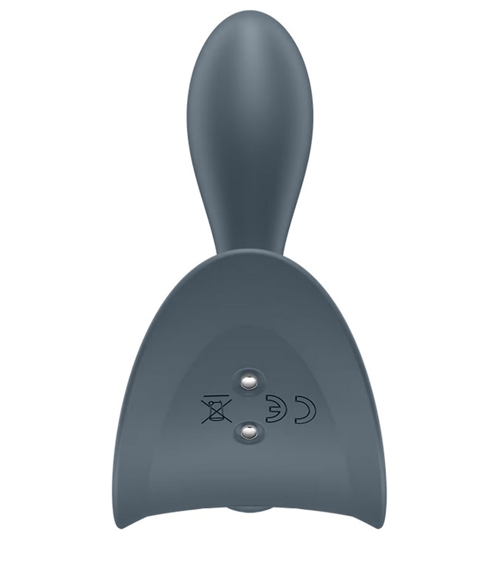Тонка, краплинна пробка Satisfyer Booty Absolute Beginners 2 з вібрацією, сіра