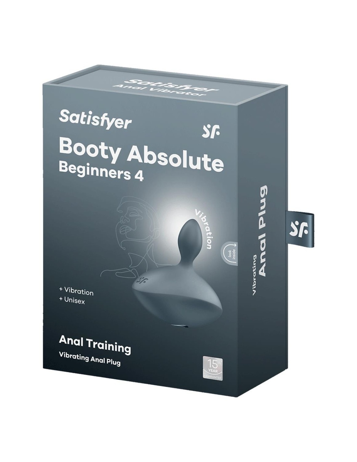 Вибрирующая анальная пробка Satisfyer Booty Absolute Beginners 4 серая