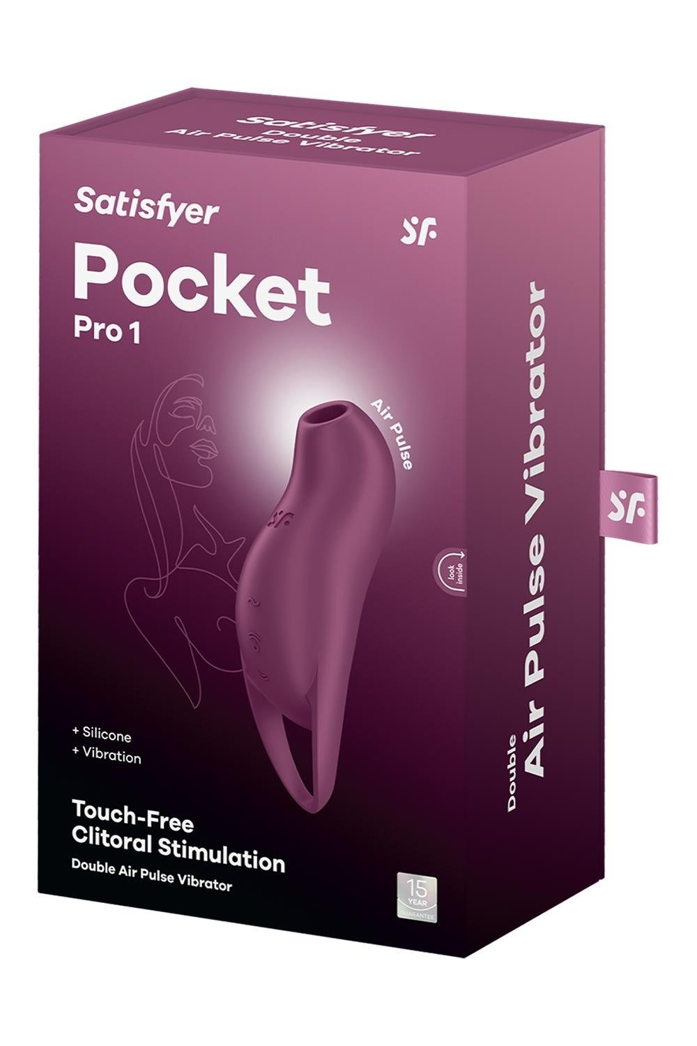Клиторальный стимулятор с воздушными импульсами Satisfyer Pocket Pro 1 фиолетовый