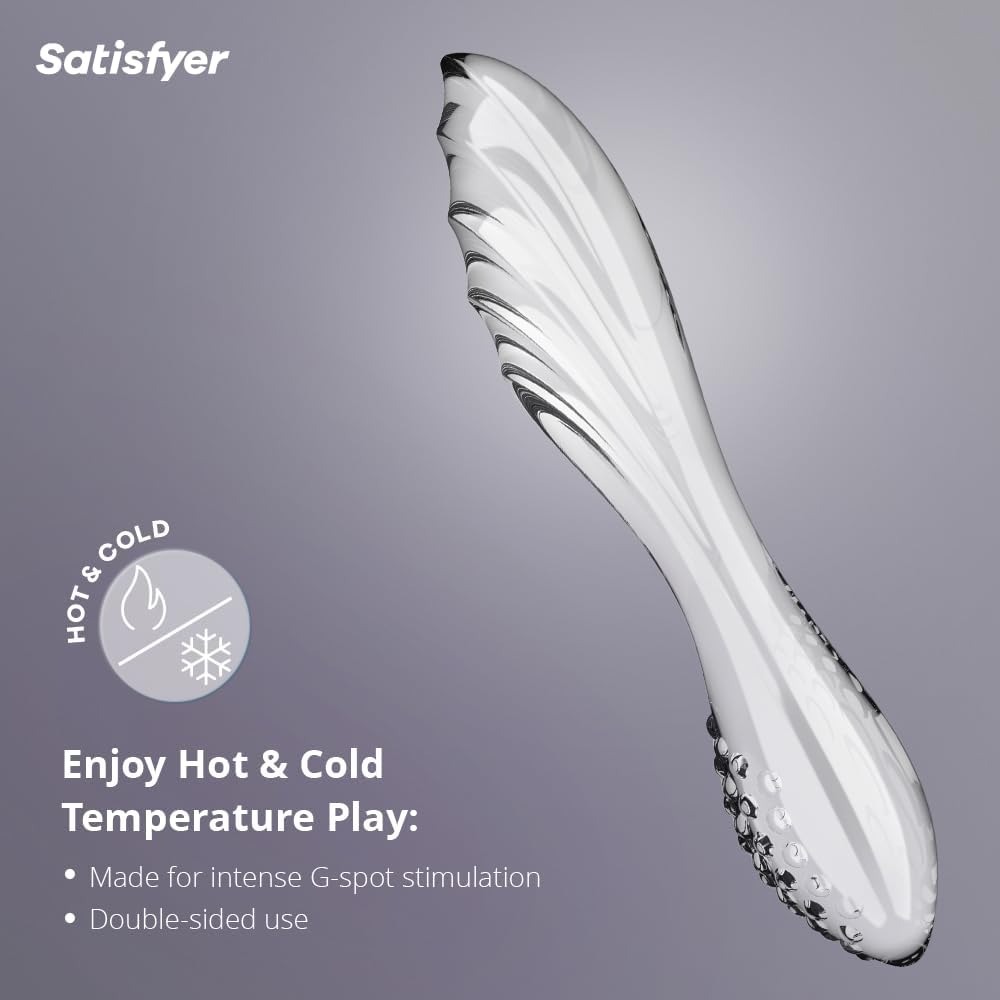 Стеклянный фаллоимитатор Satisfyer Dazzling Crystal 1 Transparent прозрачный