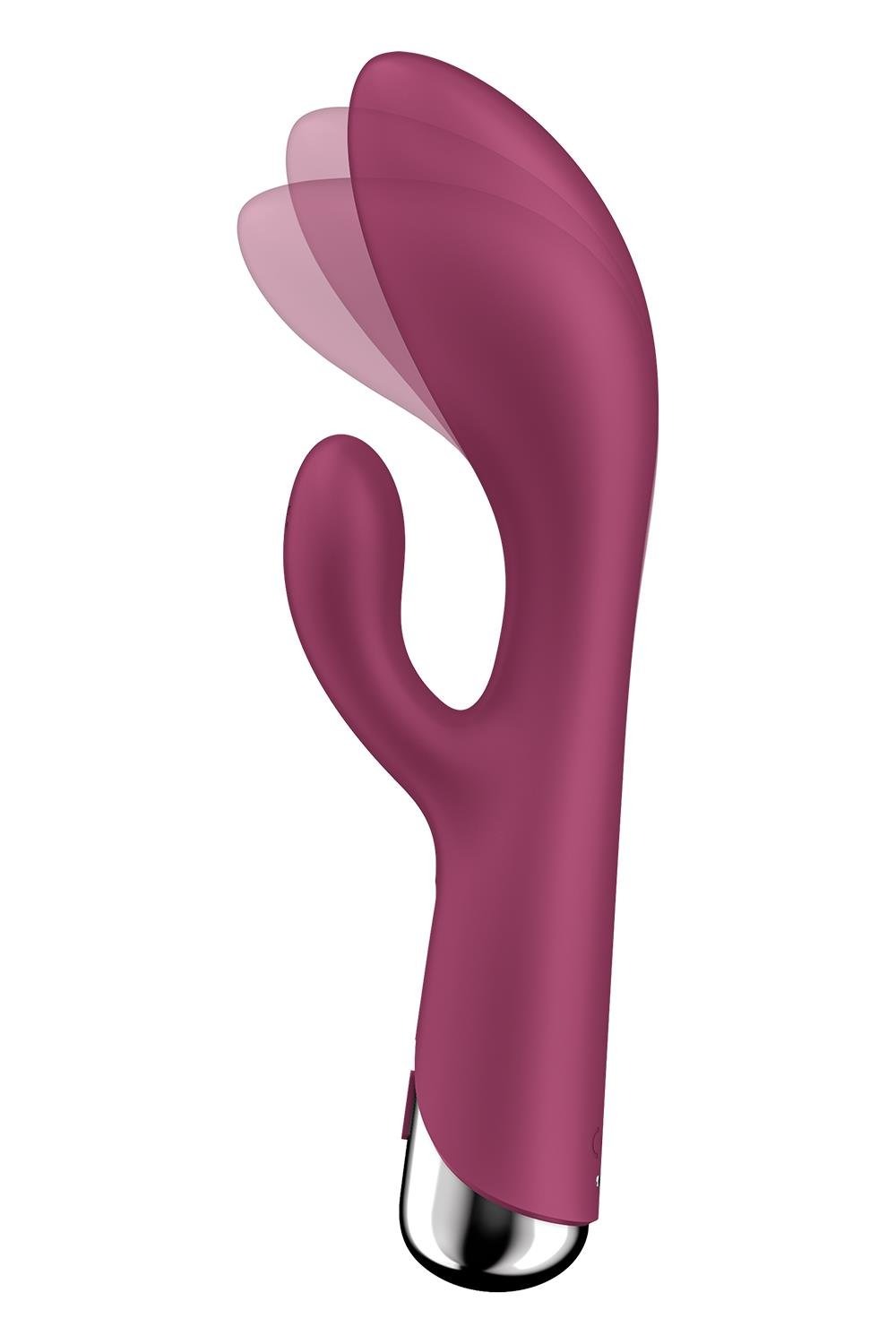 Вібратор-кролик Satisfyer Spinning Rabbit 1 для точки G та клітора, червоний