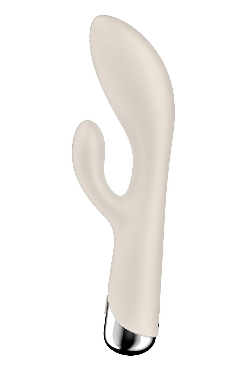 Вібратор-кролик Satisfyer Spinning Rabbit 1 для точки G та клітора, молочний