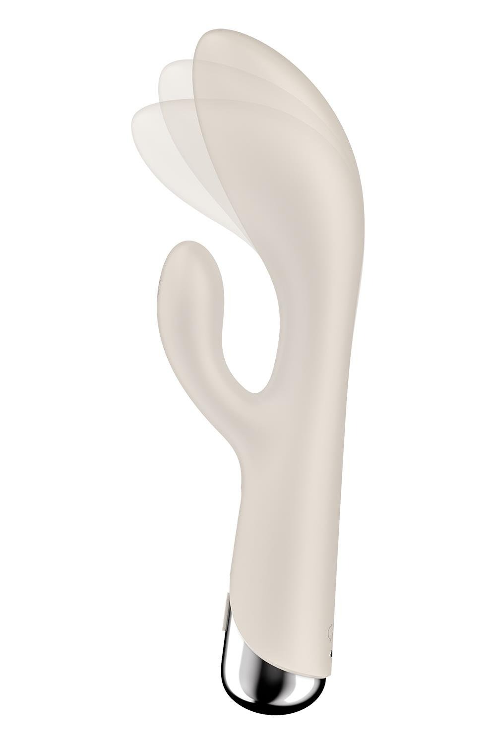 Вібратор-кролик Satisfyer Spinning Rabbit 1 для точки G та клітора, молочний