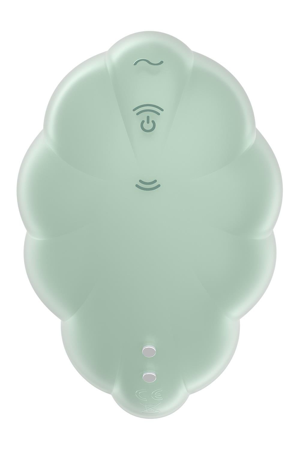 Вакуумний вібратор із дизайном у вигляді хмари Satisfyer Cloud Dancer м'ятний