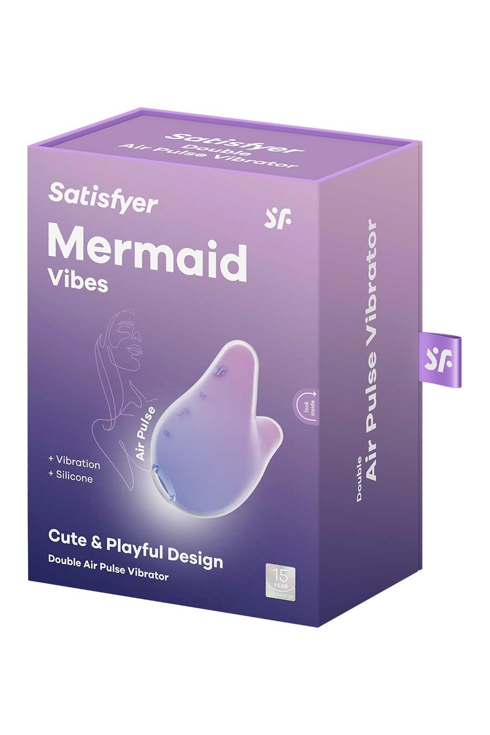 Стимулятор с воздушным импульсом + вибрация Satisfyer Mermaid Vibes сиренево-розовый