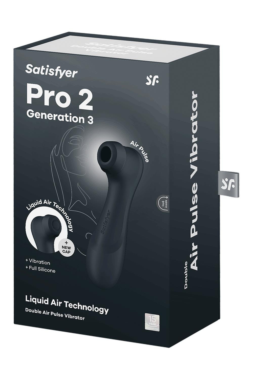 Вібратор із ефектом пульсації Satisfyer Pro 2 Generation 3 чорний
