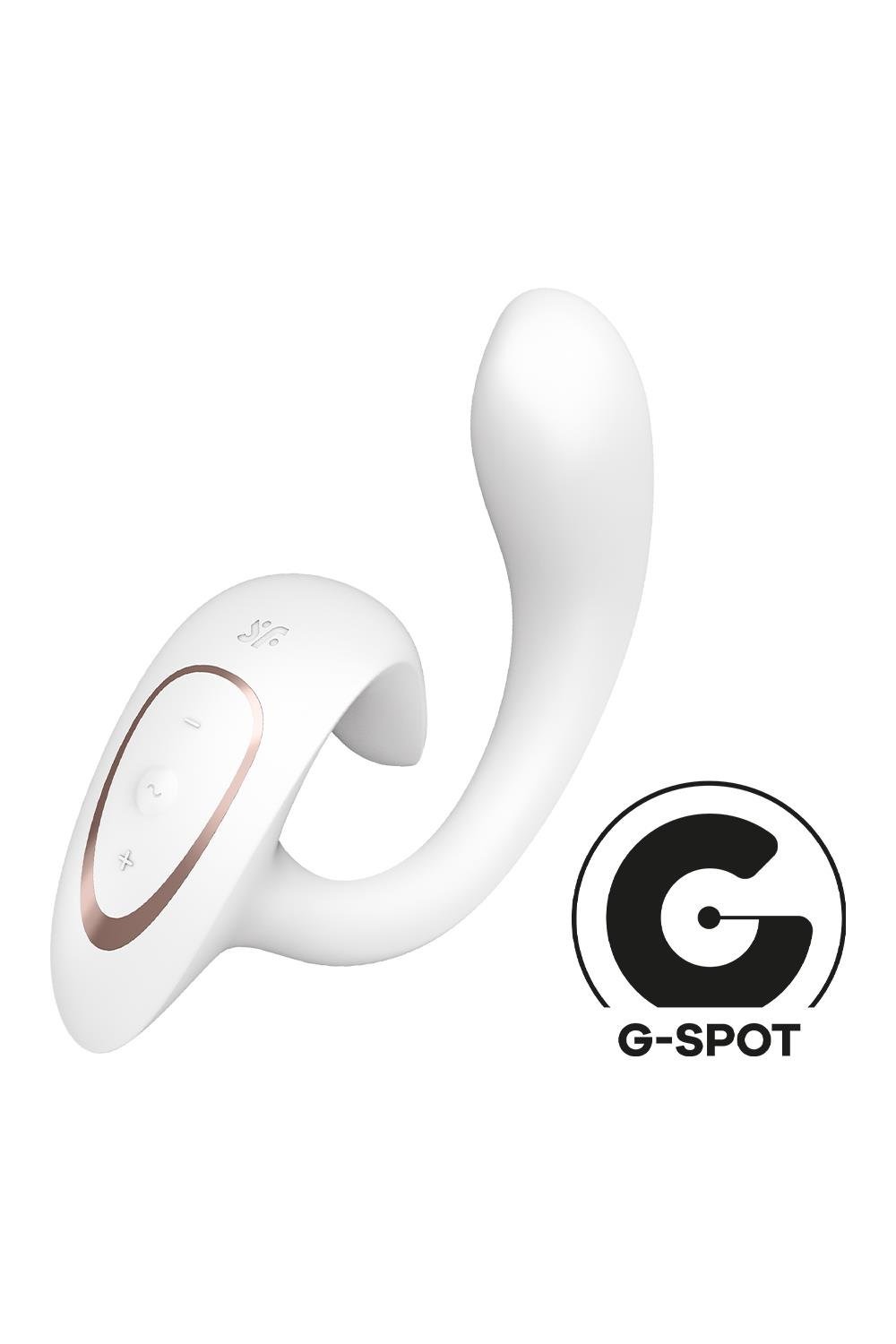 Вибратор двойной стимуляции Satisfyer G for Goddess 1 точки G и клитора, белый
