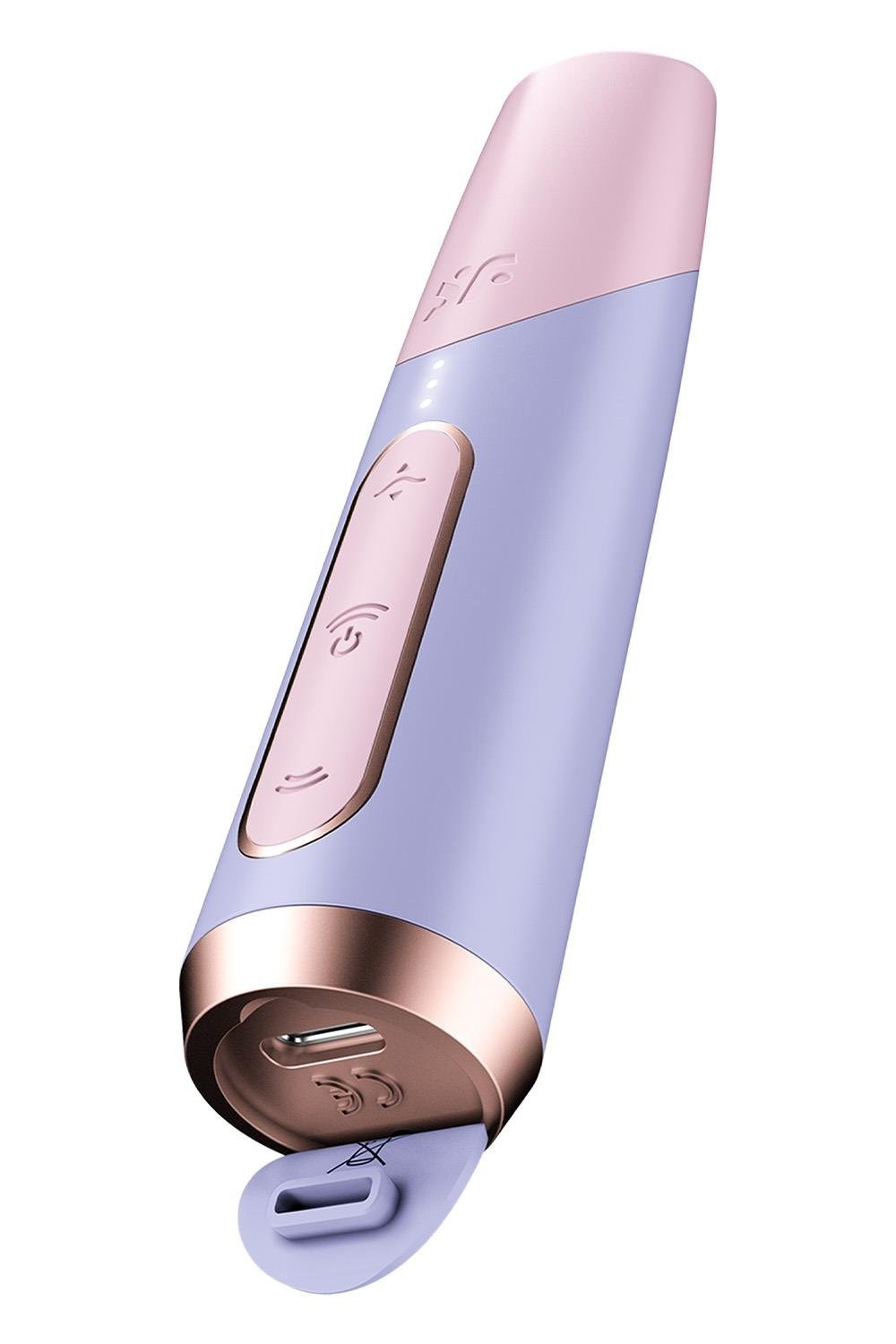 Мініатюрний вакуумний стимулятор клітора Satisfyer Bold Kiss рожево-бузковий