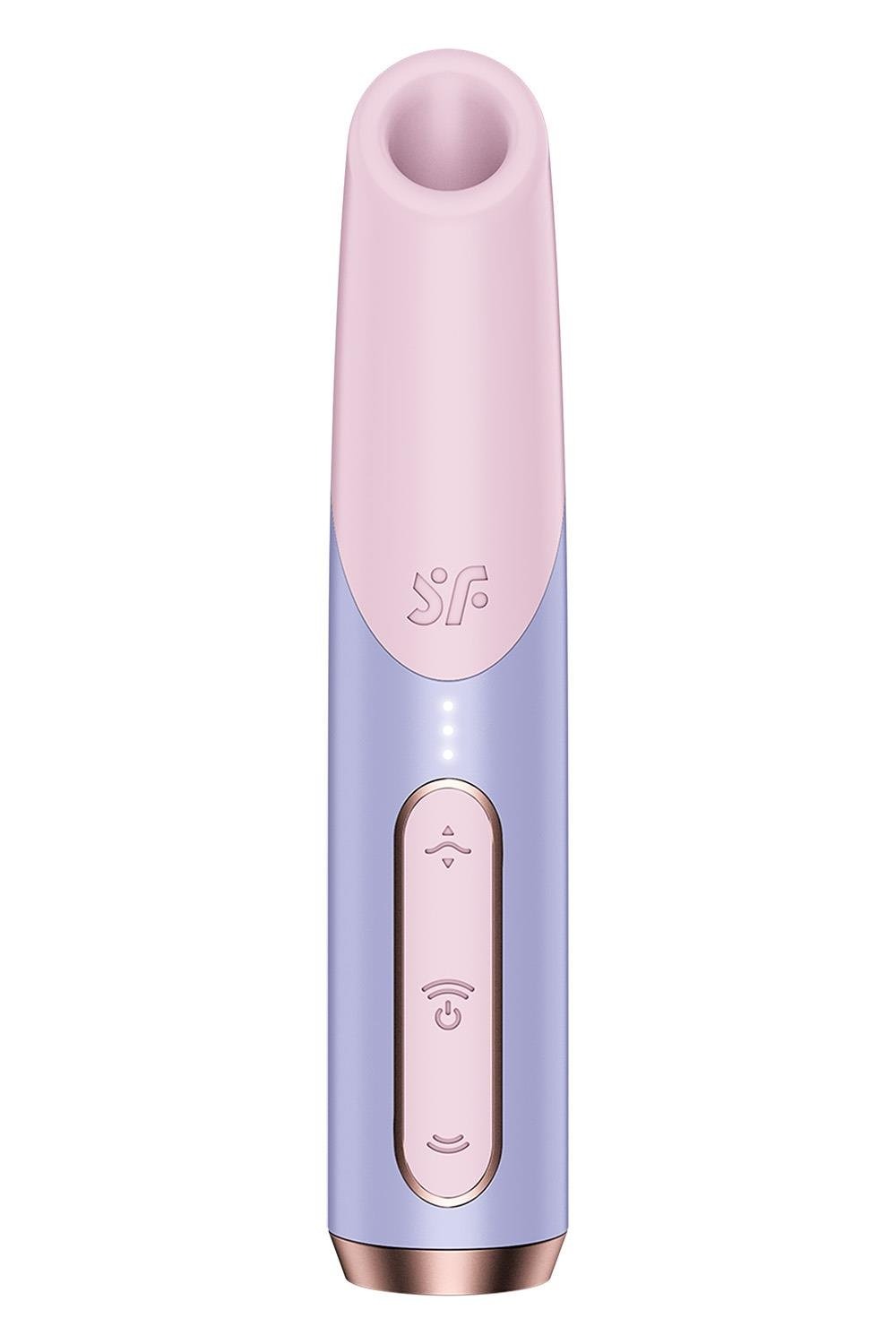 Мініатюрний вакуумний стимулятор клітора Satisfyer Bold Kiss рожево-бузковий