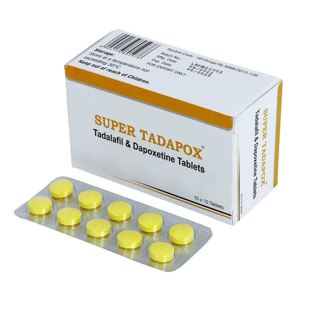 Збуджувач чоловічий Super Tadapox для підвищення потенції, 10 таблеток