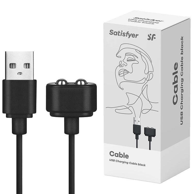 Зарядний кабель USB (у коробці) Satisfyer, чорний