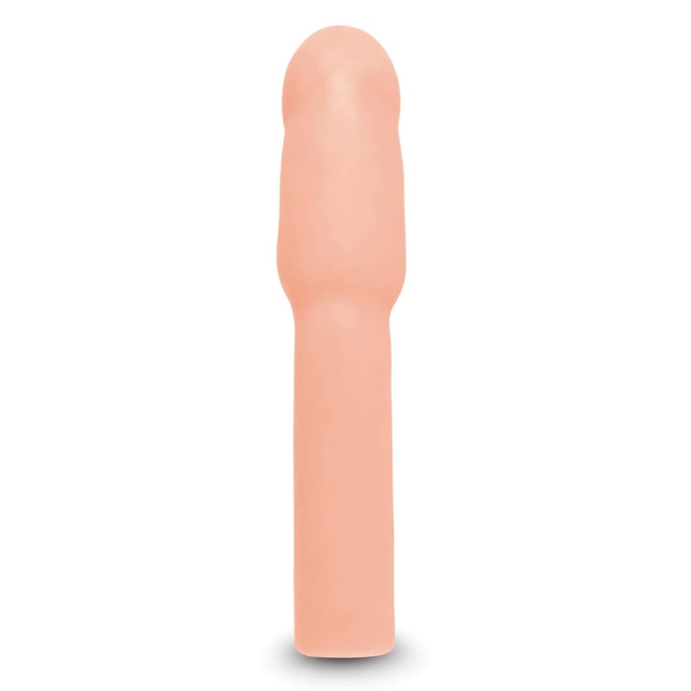 Насадка на пеніс Size-Up Penis Extender з 3 ерекційними кільцями в наборі, бежева