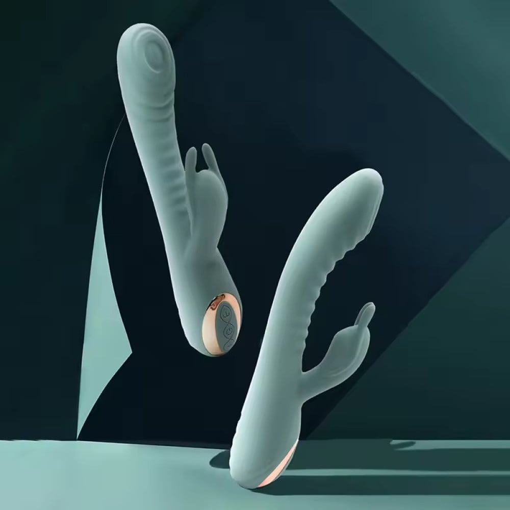 Вибратор-кролик рельефный Sweet Em Velvet Lure 10 режимов вибрации и 5 режимов колебаний