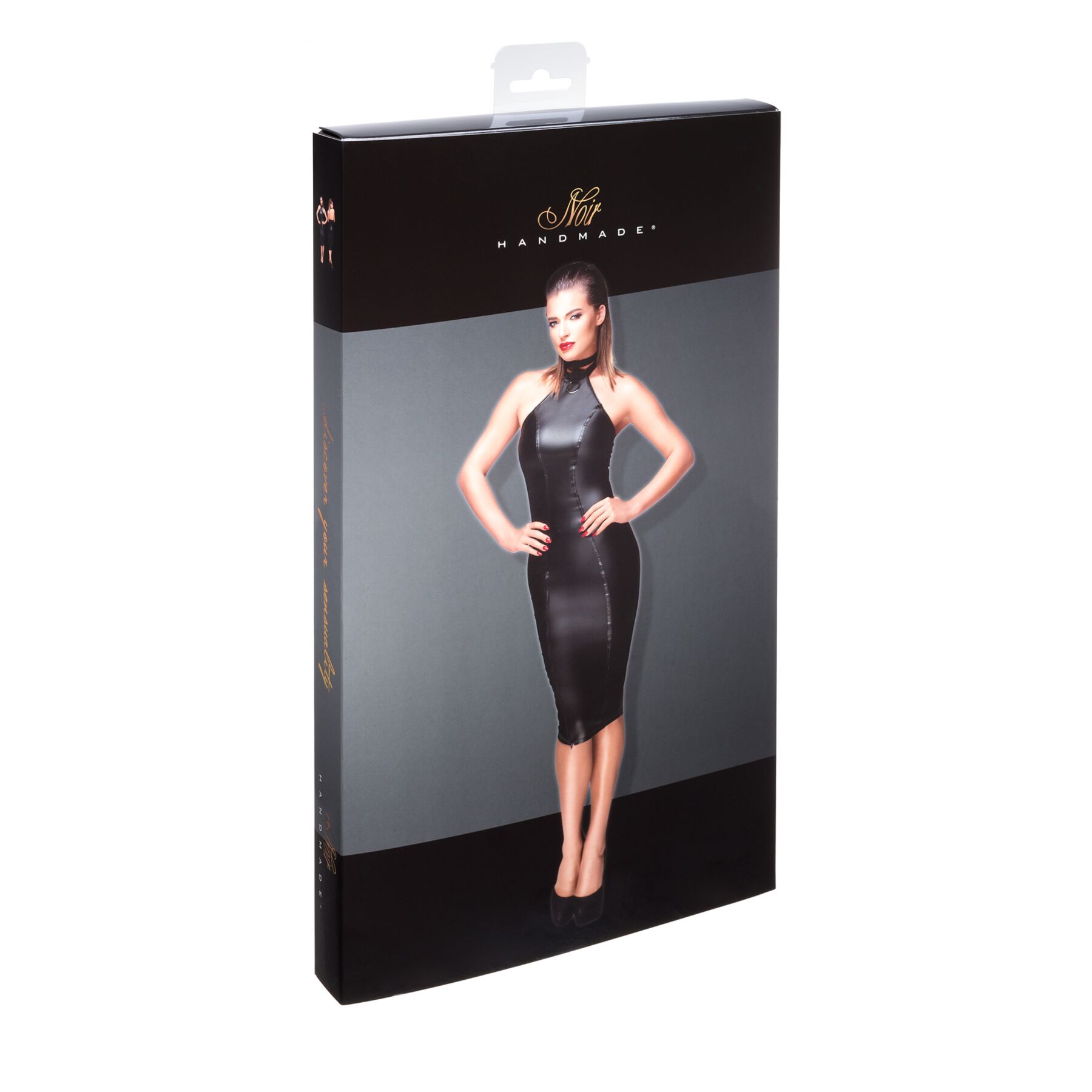 Платье-карандаш с мокрым эффектом Noir Handmade F160 Powerwetlook pencil dress, XXL