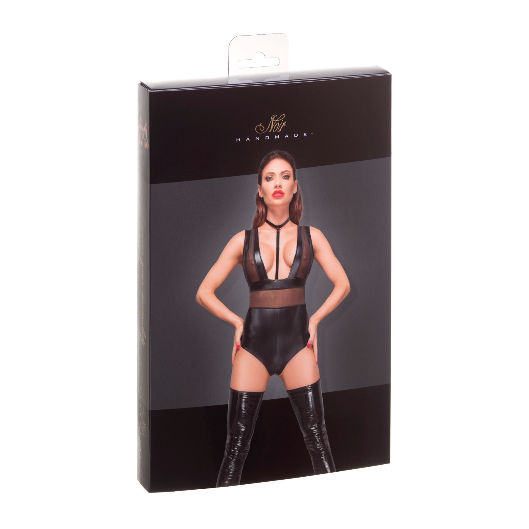Боди с мокрым эффектом Noir Handmade F183 Powerwetlook body, XL