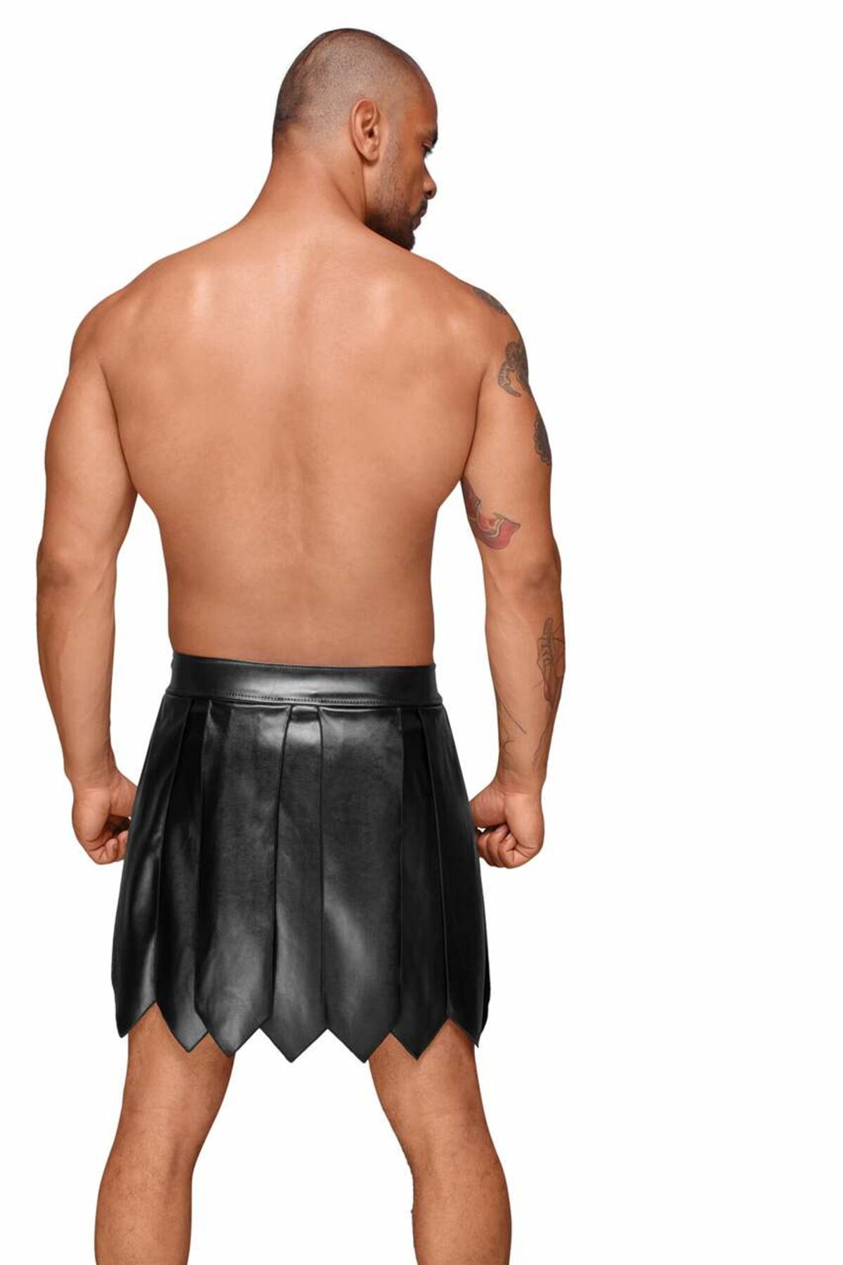 Мужская юбка гладиатора Noir Handmade H053 Eco leather men's gladiator skirt, S, экокожа