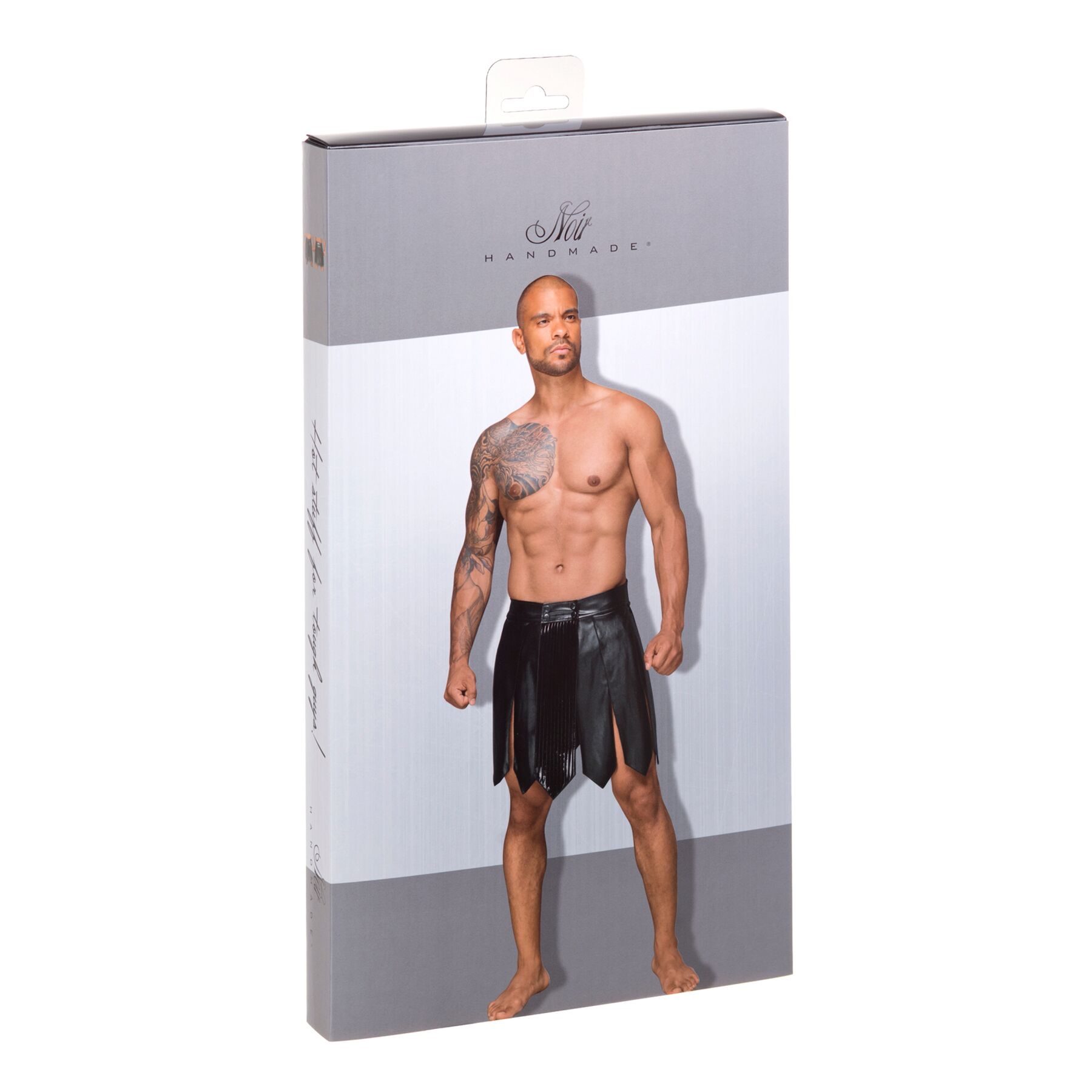 Мужская юбка гладиатора Noir Handmade H053 Eco leather men's gladiator skirt, S, экокожа
