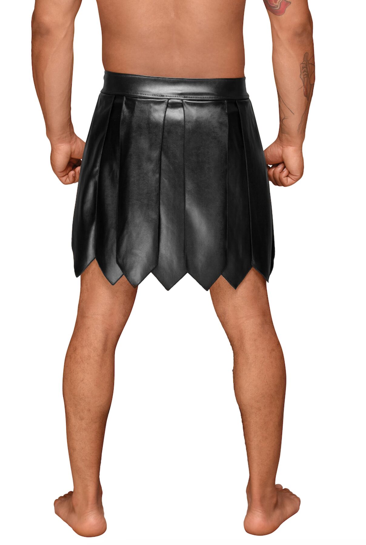 Мужская юбка гладиатора Noir Handmade H053 Eco leather men's gladiator skirt, L, экокожа