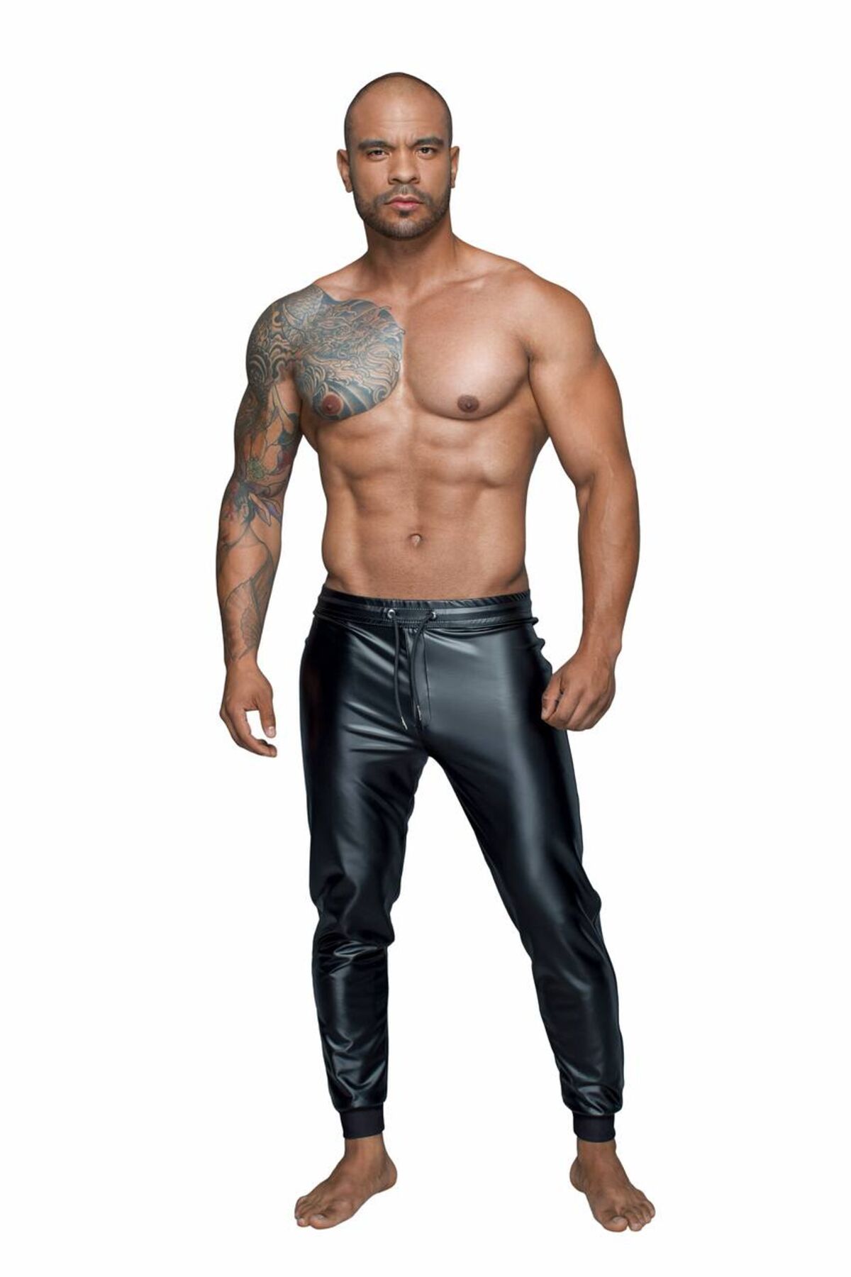 Мужские треггинсы Noir Handmade H063 Powerwetlook treggings, XXL, мокрый эффект