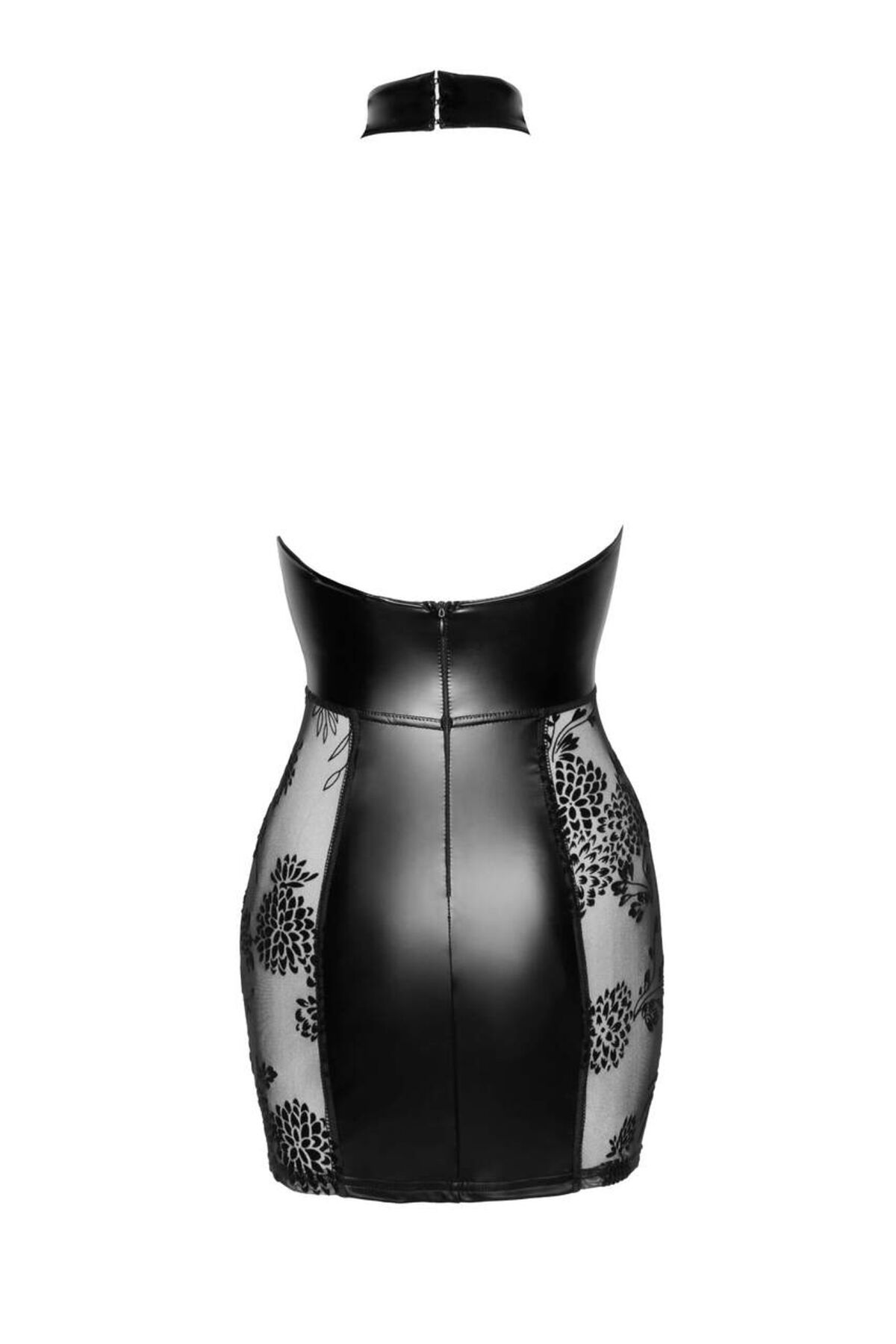 Платье Noir Handmade F238 Short tulle dress with powerwetlook inserts, S