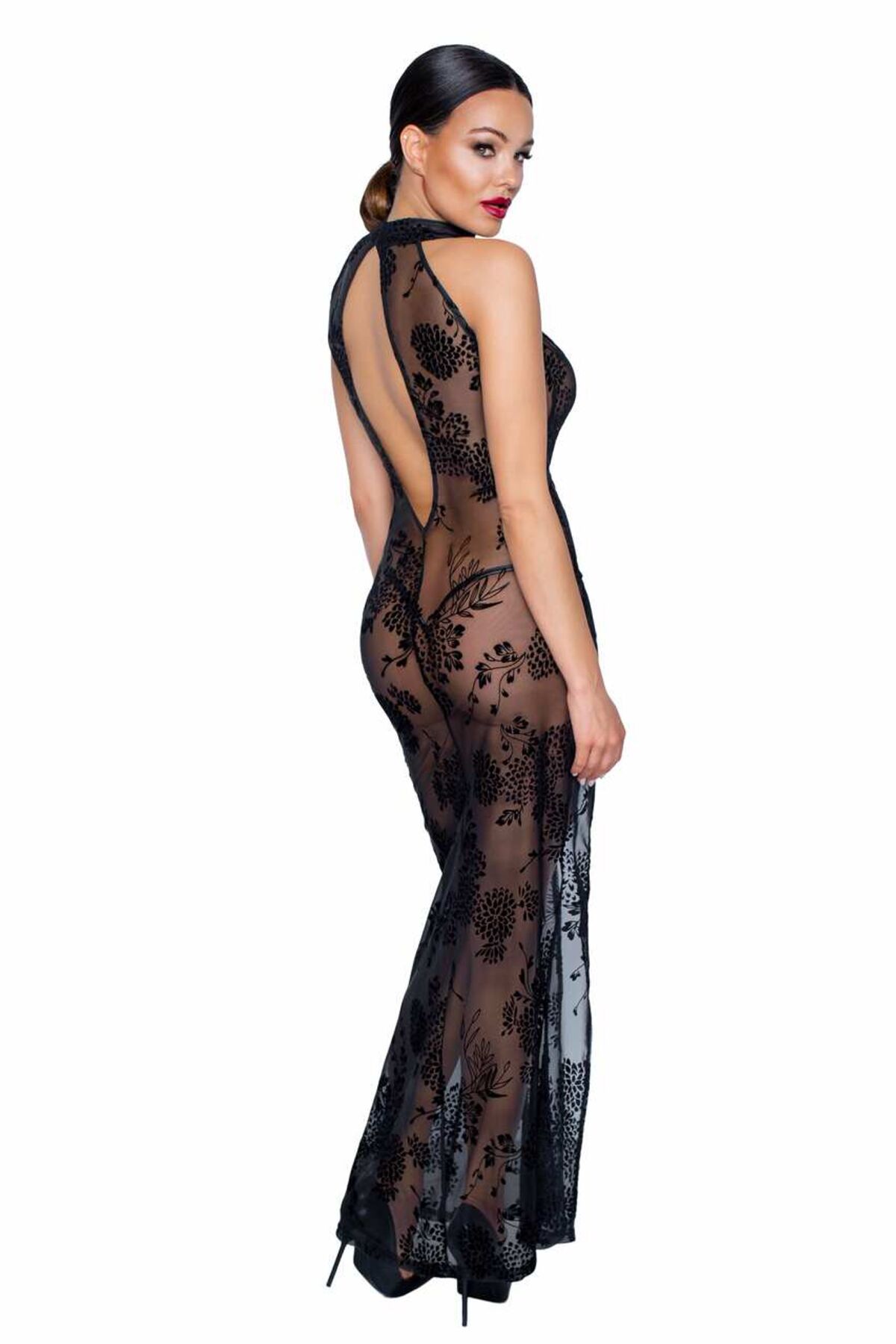 Довга сітчаста сукня Noir Handmade F239 Long tulle dress, S