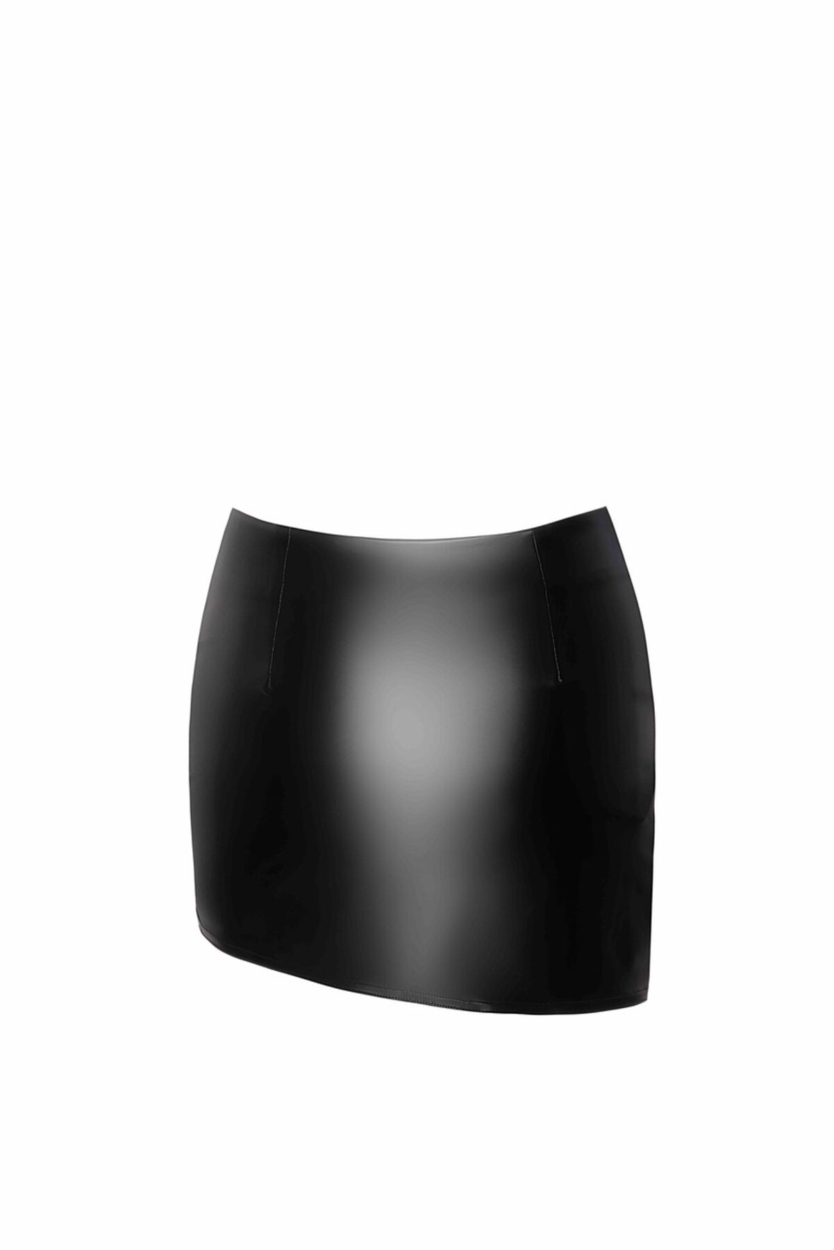 Спідниця Noir Handmade F305 Legacy, XL, black, міні, під латекс, асиметричний крій