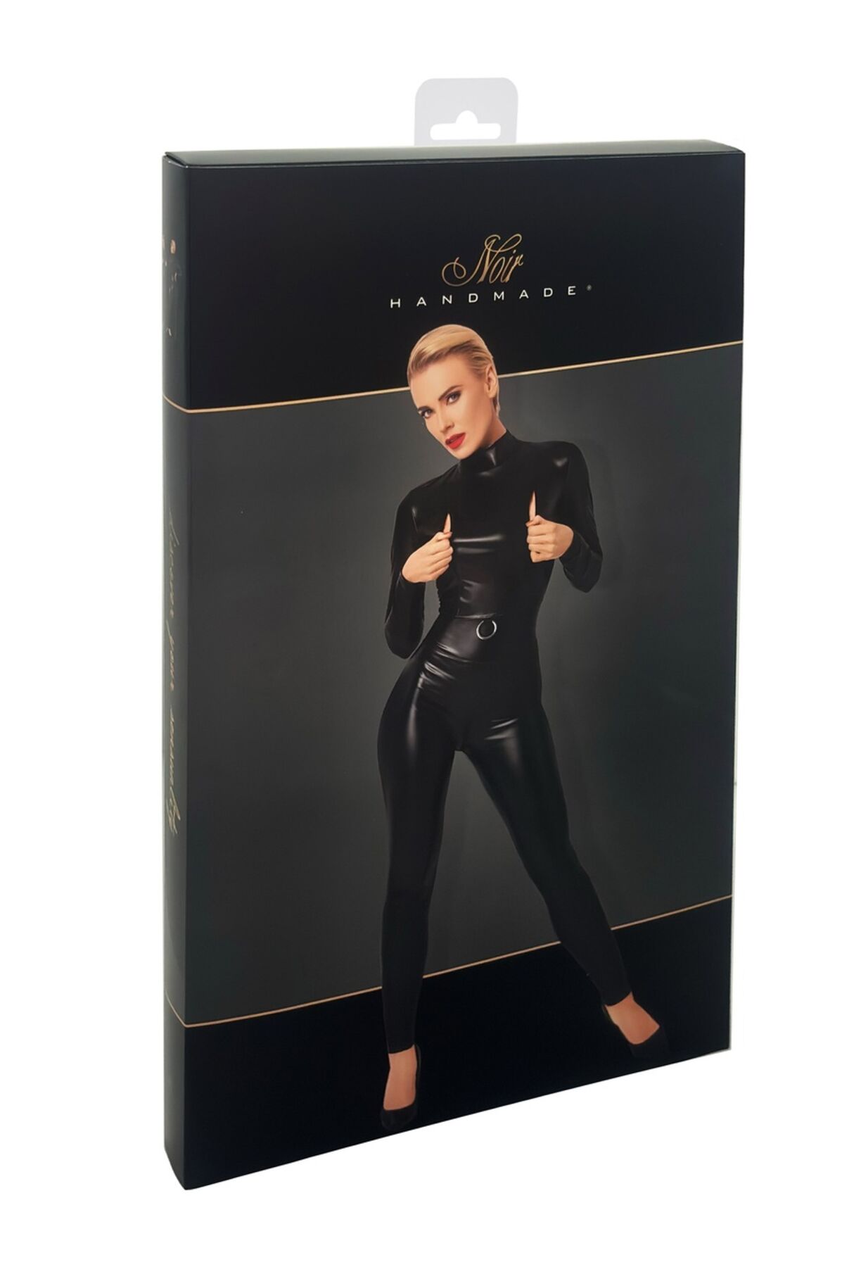 Комбінезон Noir Handmade F319 Caged, S, під латекс, довгий рукав, з доступом, кільце на поясі