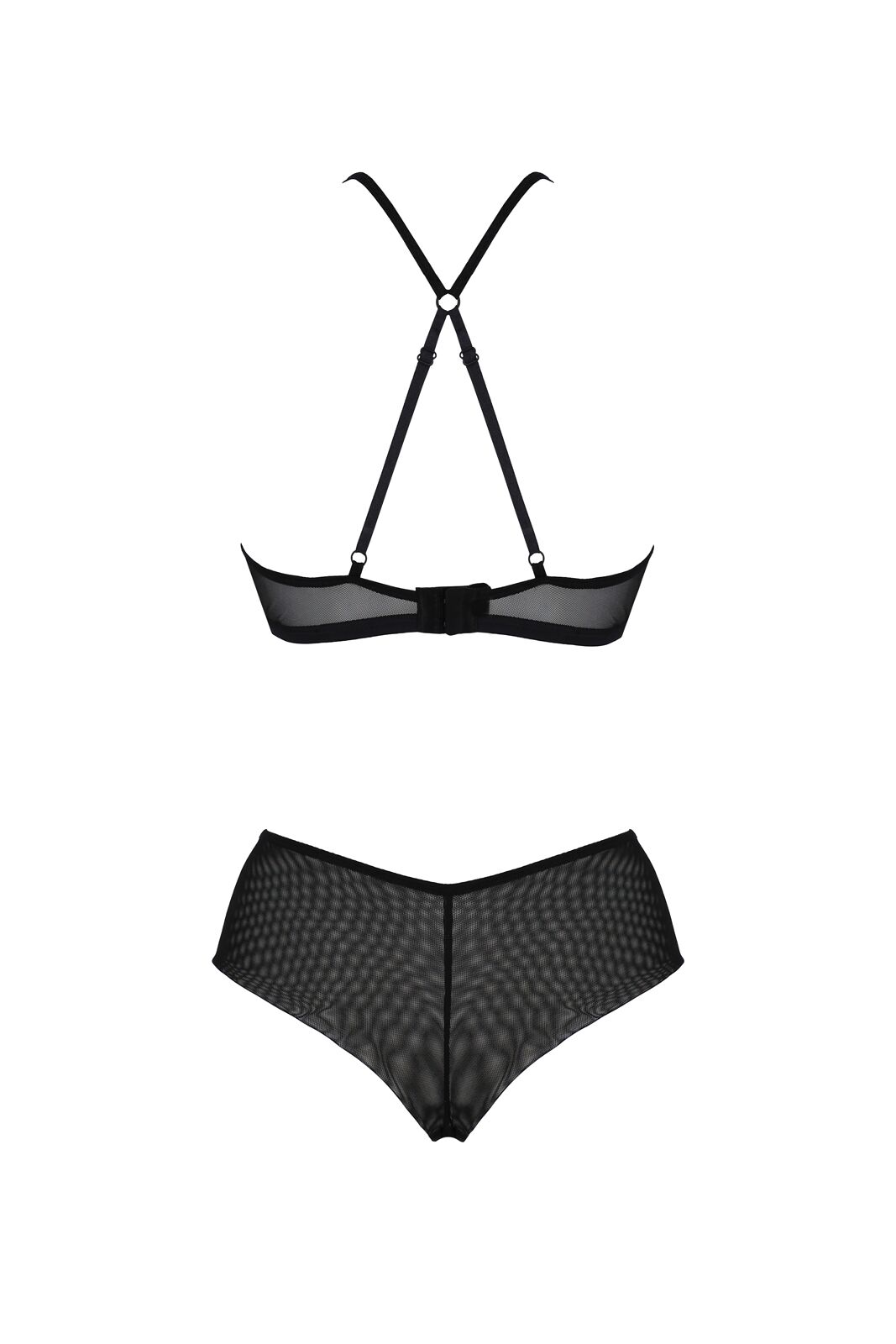 Комплект Passion KERRIA BIKINI black, L/XL, бралетт и трусики-бикини
