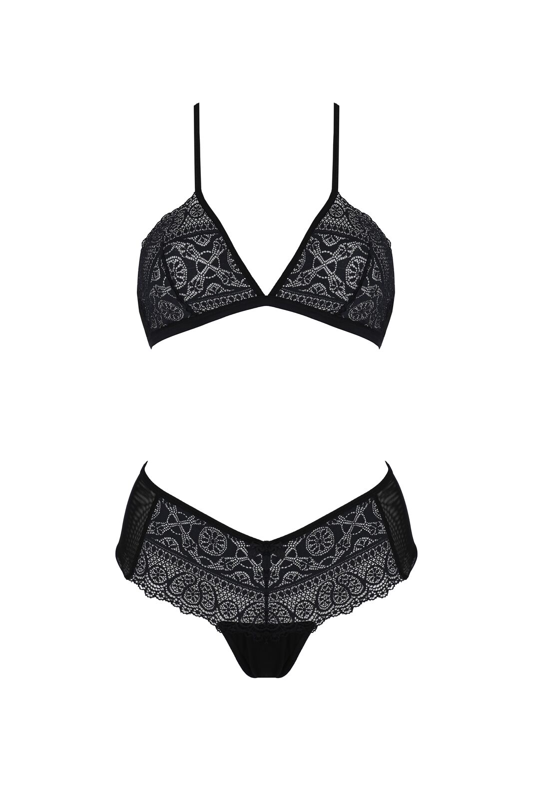 Комплект Passion KERRIA BIKINI black, XXL/XXXL, бралет і трусики-бікіні