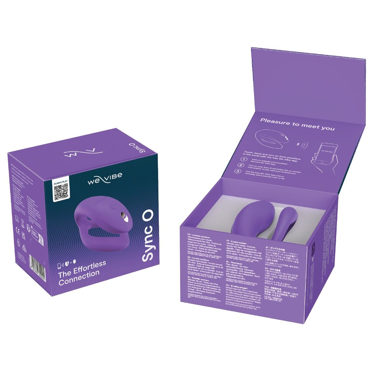 Смарт-вібратор для пар We-Vibe Sync O Light Purple, пульт ДК