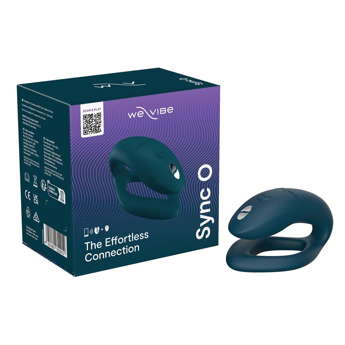 Смарт-вібратор для пар We-Vibe Sync O Velvet Green, пульт ДК