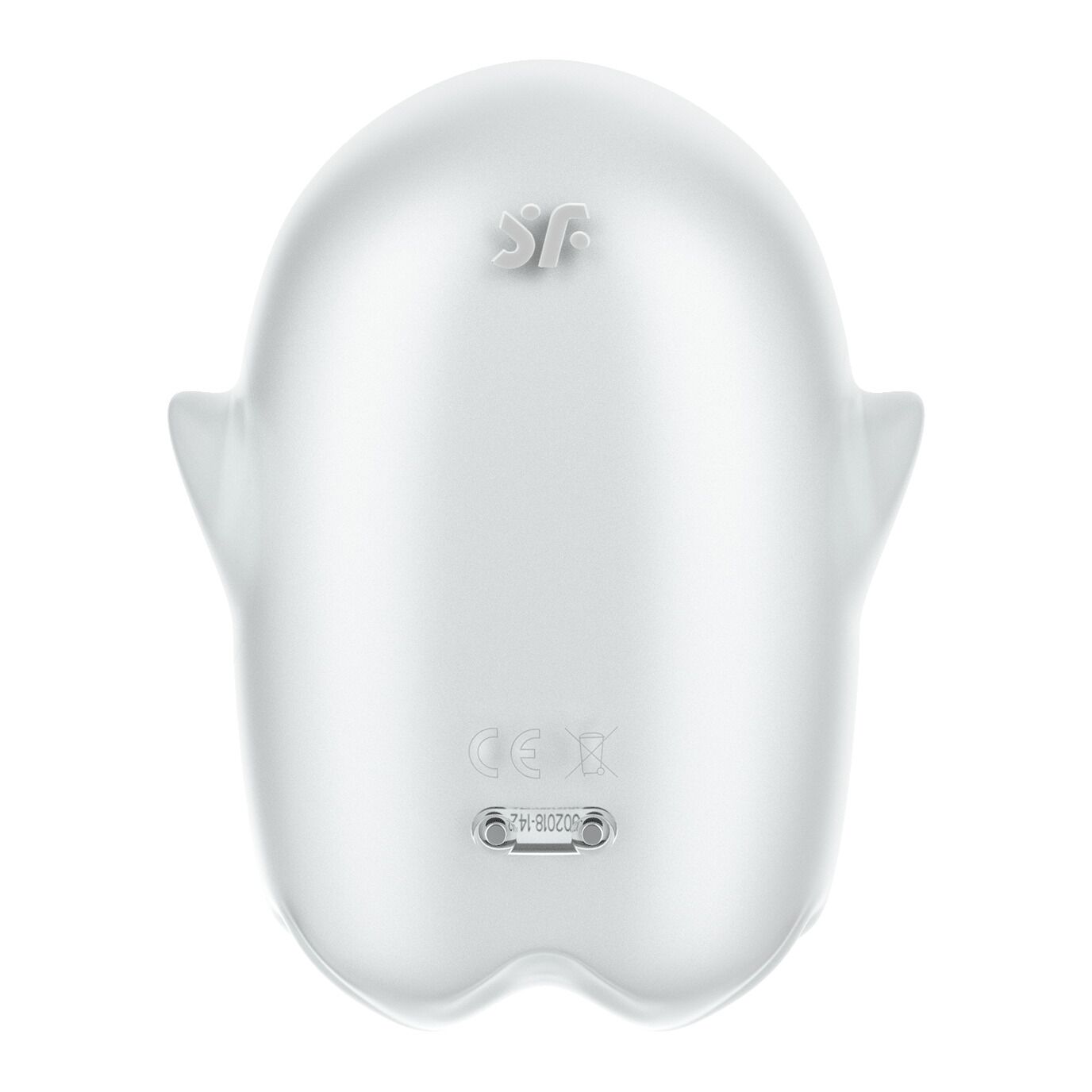 Вакуумный клиторальный стимулятор с вибрацией Satisfyer Glowing Ghost White, светится в темноте