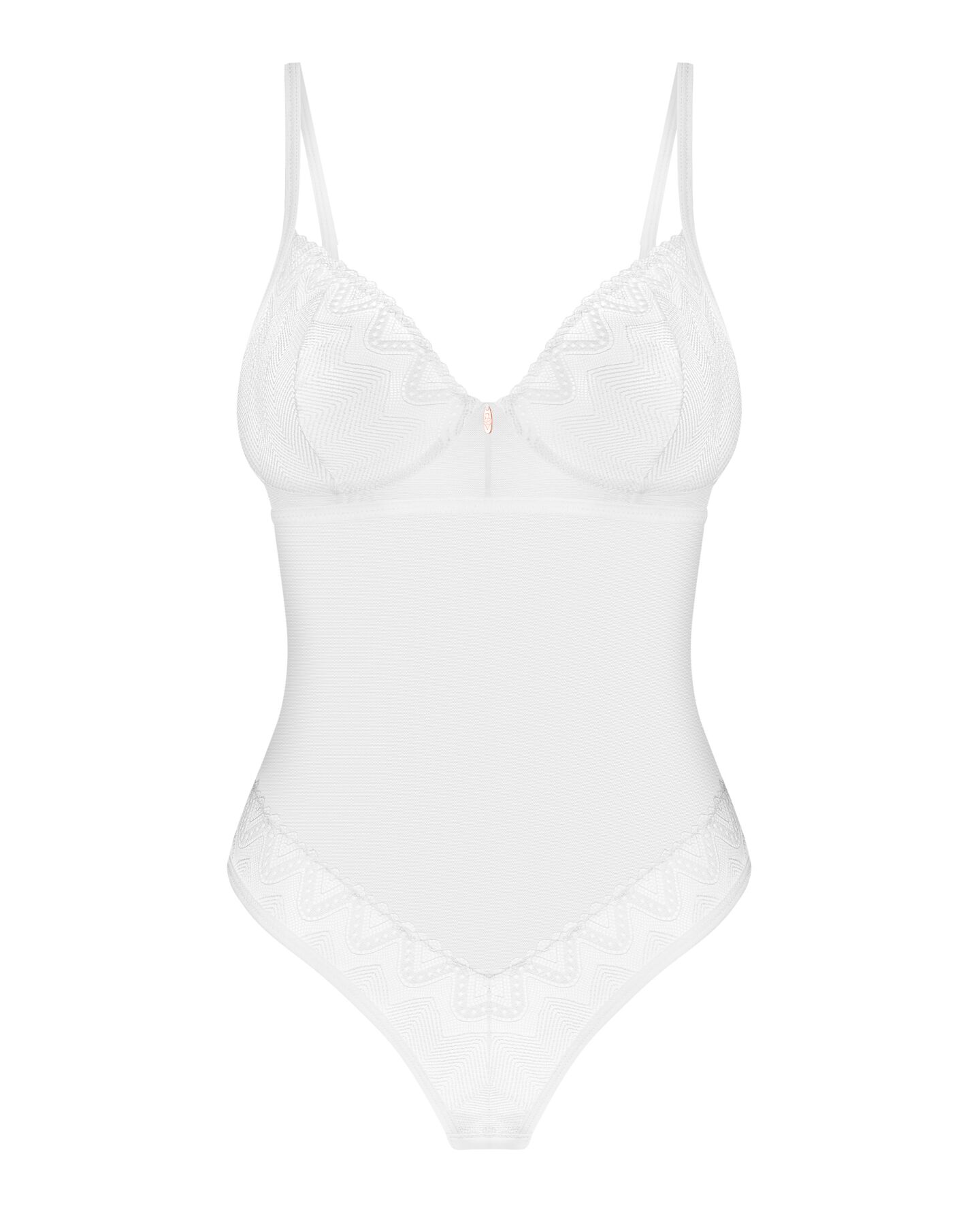 Боди Obsessive Alissium Teddy White, M/L, лиф с мягкой чашкой, высокие вырезы для ног