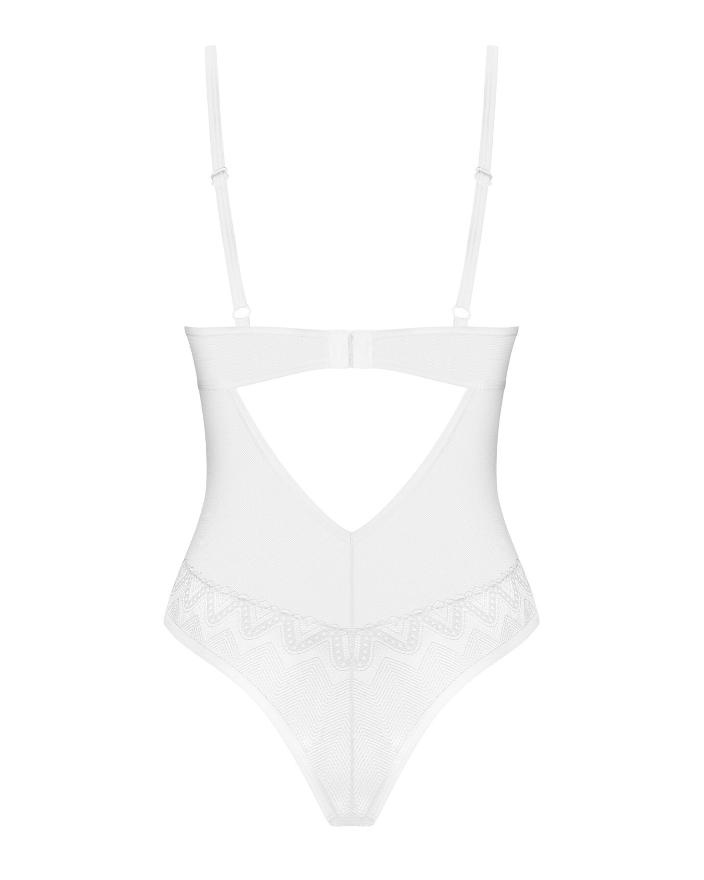 Боди Obsessive Alissium Teddy XL/2XL, лиф с мягкой чашкой, высокие вырезы для ног