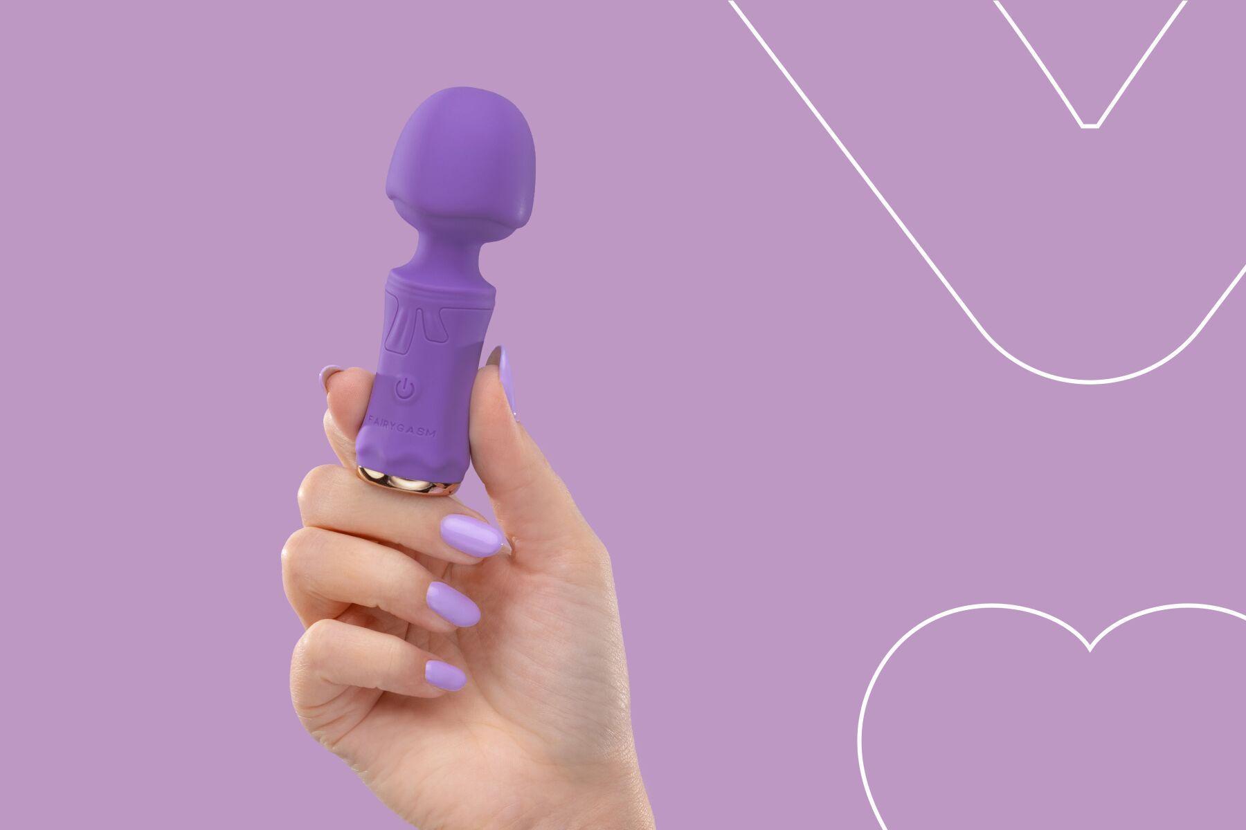 Мини-вибромассажер FairyGasm SecretFuntasy violet
