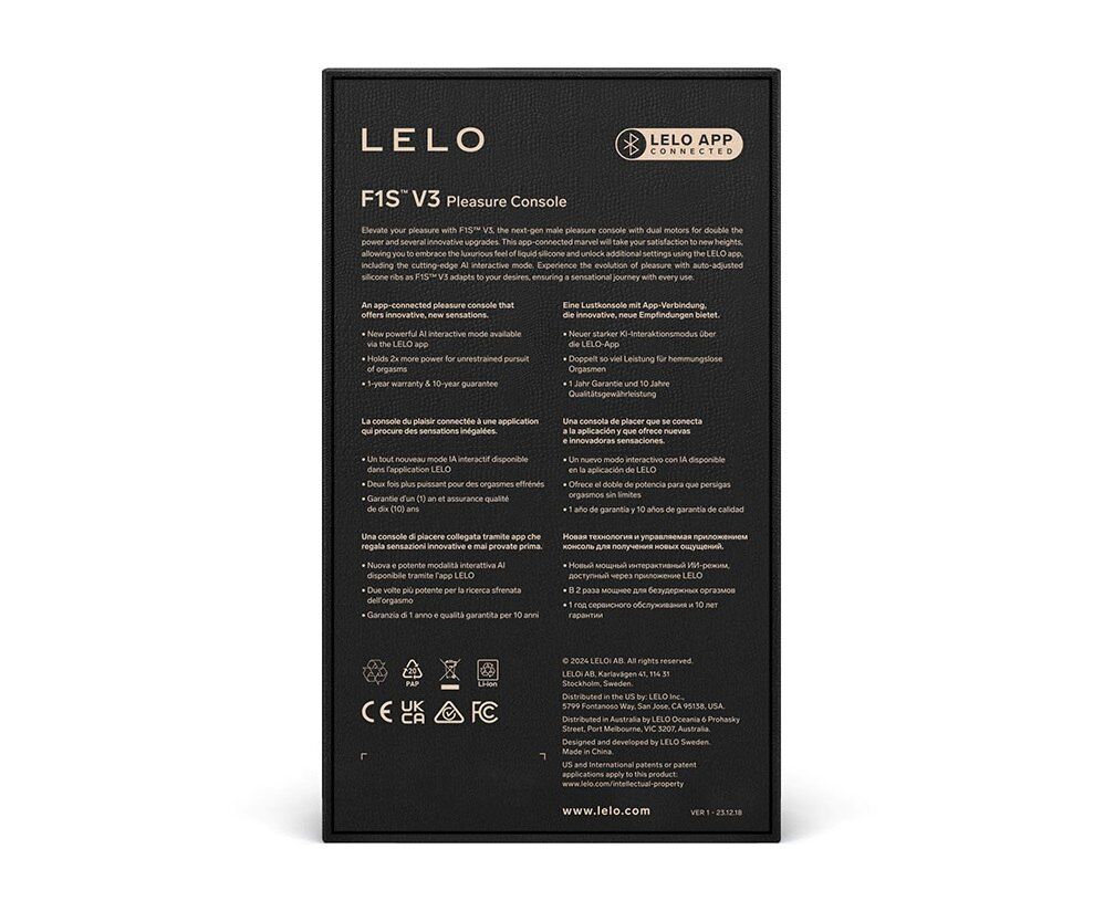 Смарт-мастурбатор LELO F1S V3 Teal, 2 мотора, 8 режимов, стимуляция звуковыми волнами