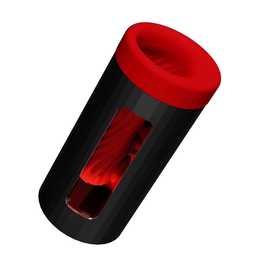 Смарт-мастурбатор LELO F1S V3 XL Red, увеличенный, 2 мотора, 8 режимов, стимуляция звуковыми волнами