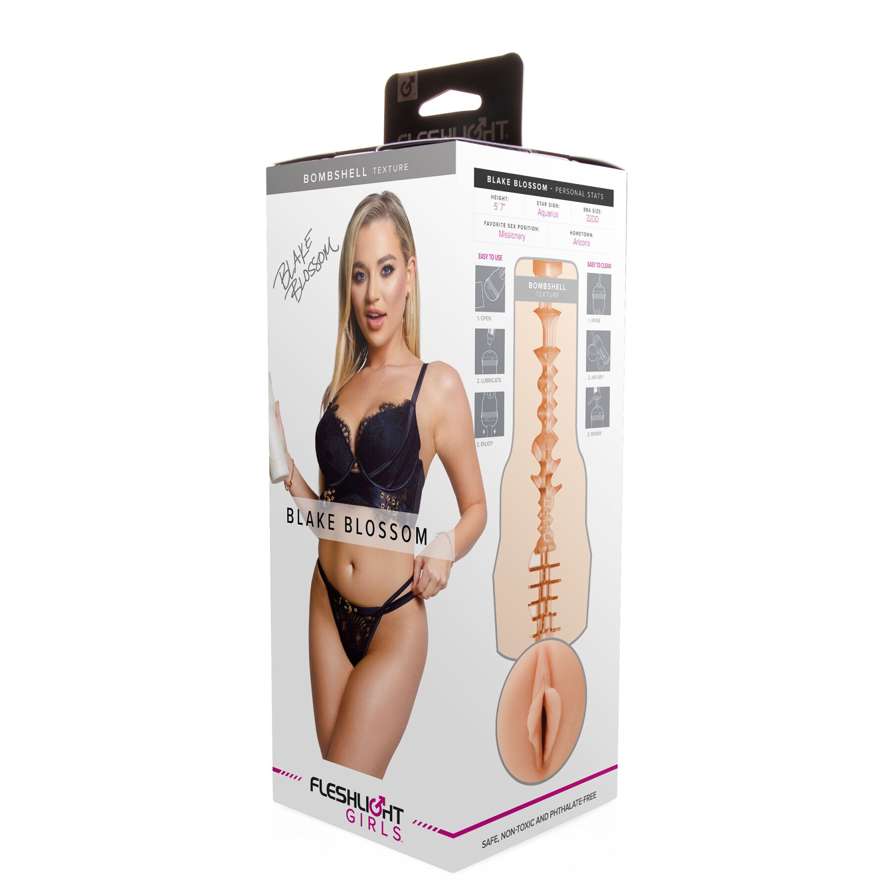 Мастурбатор Fleshlight Girls: Blake Blossom – Bombshell, со слепка вагины, очень нежный