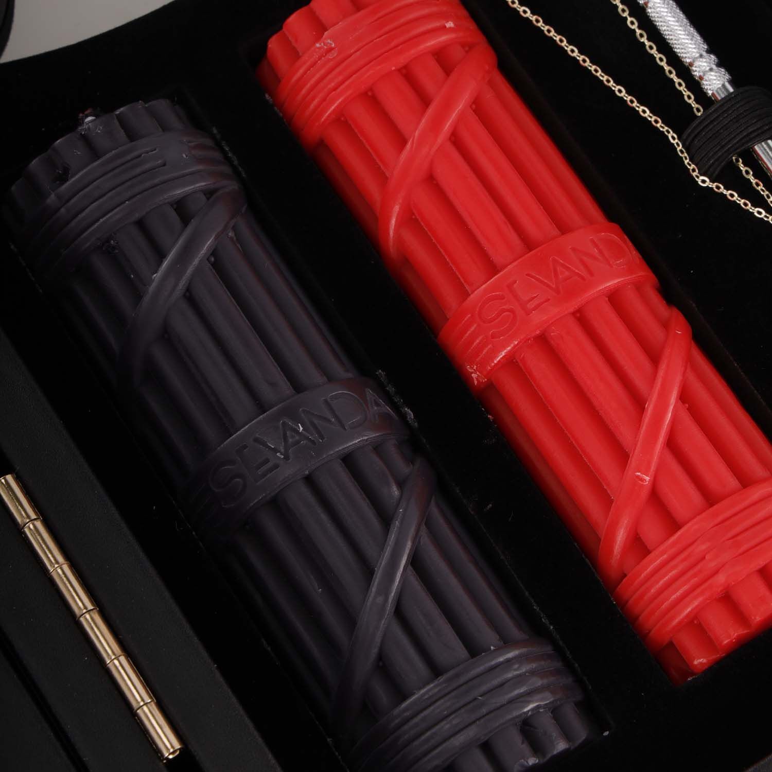 БДСМ-набор LOCKINK All-in-1 BDSM Play Kit, коричневый, ремни, маска, кляпы, анальные пробки, свечи
