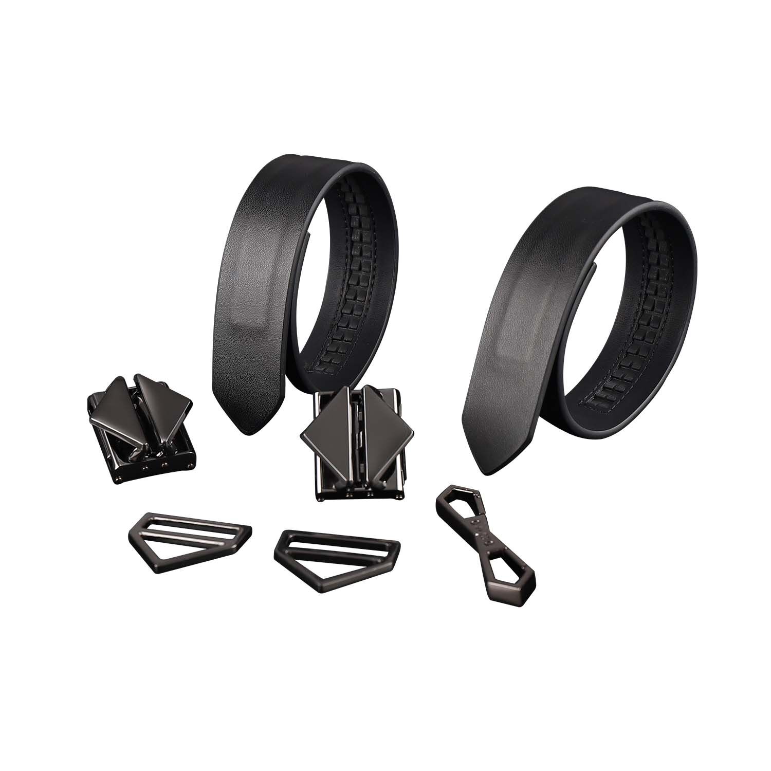 Фиксаторы для рук и ног LOCKINK Wristcuffs/Anklecuffs, черные, натуральная кожа