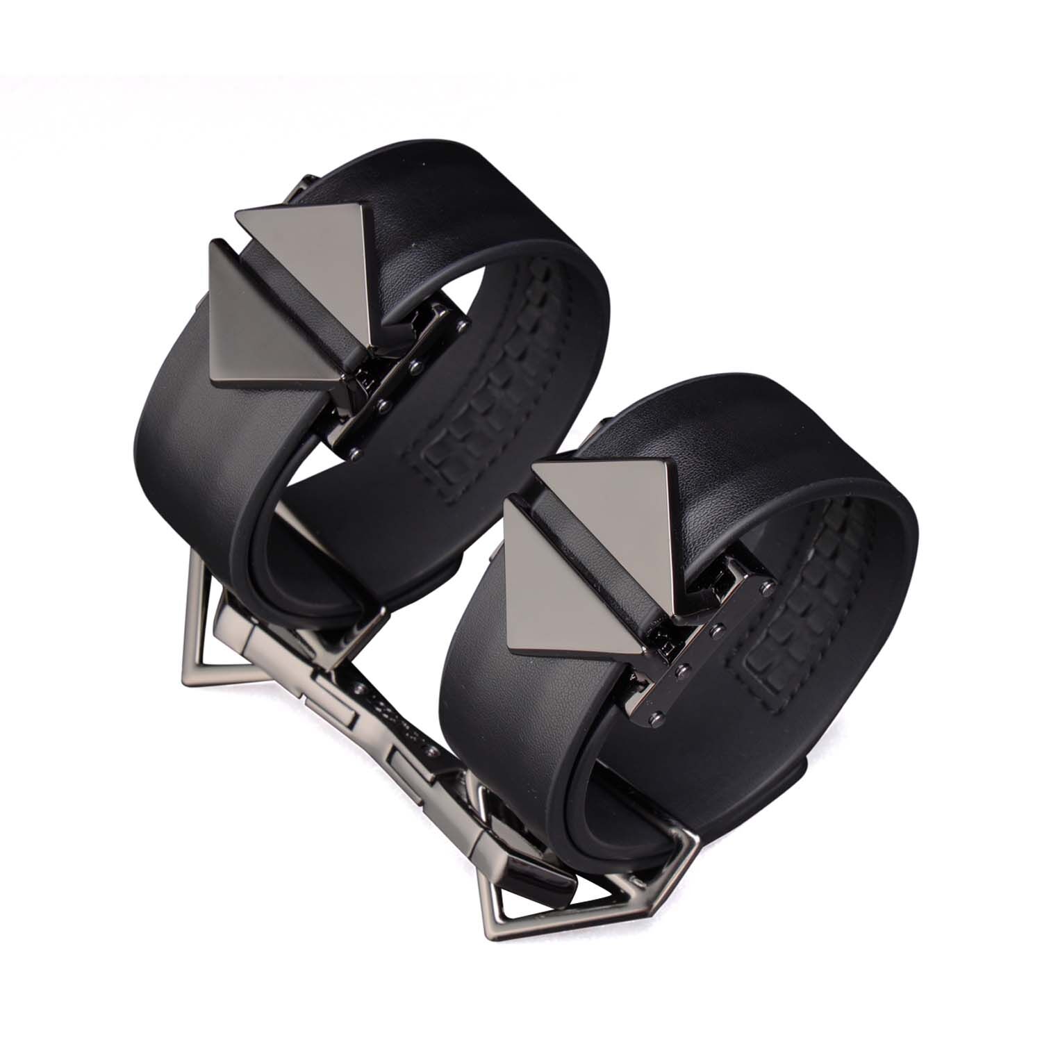 Набор фиксаторов для рук и ног LOCKINK Hogtie Set, черный, ремни из натуральной кожи